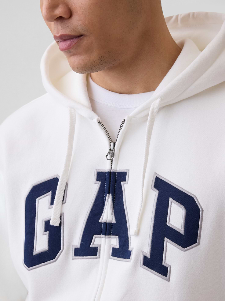 Image 4 of 8, Adult VintageSoft Arch Logo Zip Hoodie