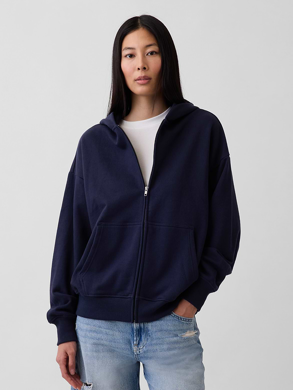Adult Heavyweight Oversized Zip Hoodie