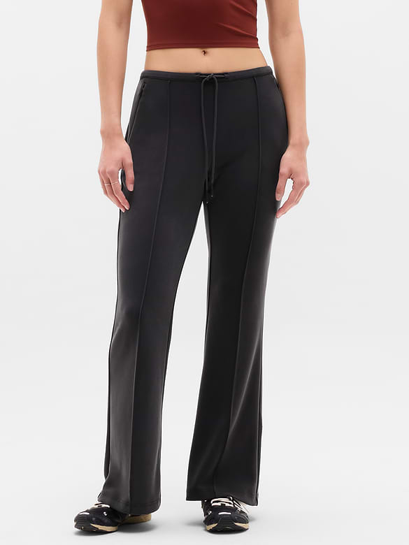 Seasoft Pintuck Mid Rise Flare Pant