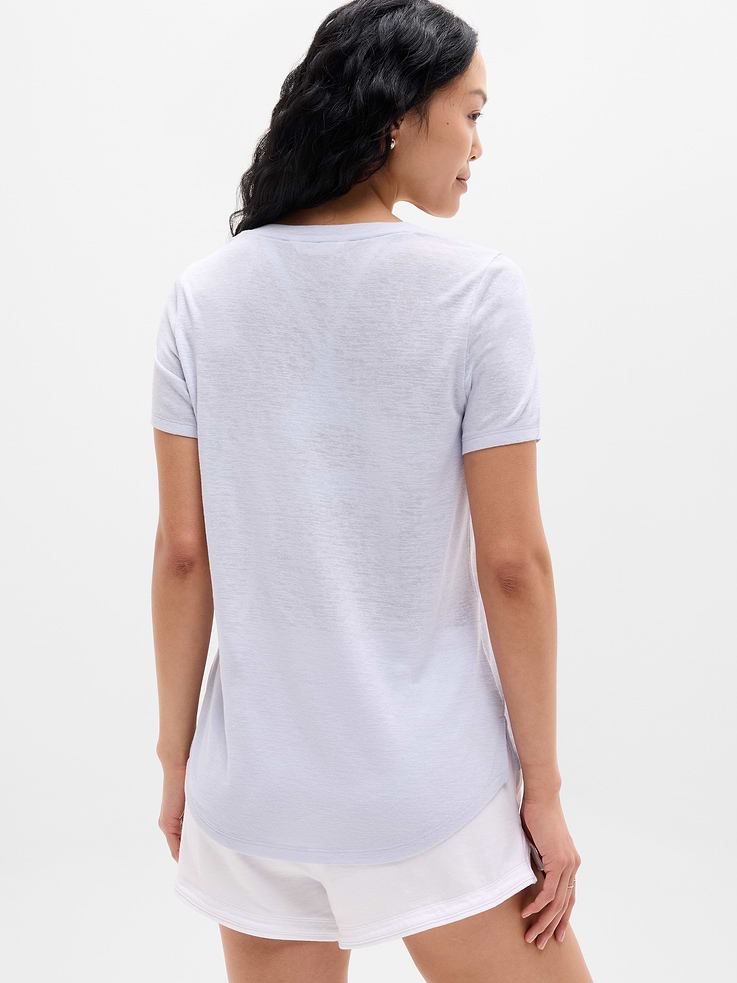 Image number 2 showing, Breezy Scoop V-Neck Tee