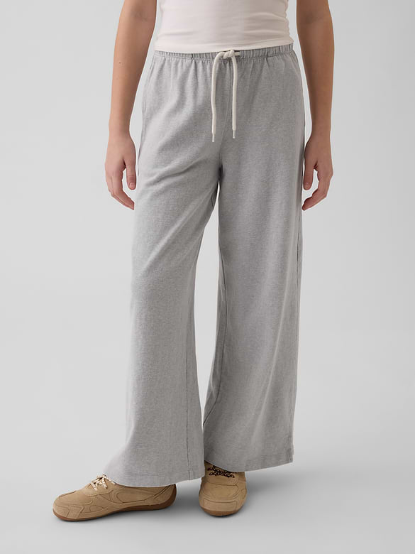 Kids Heavyweight Wide-Leg Pants