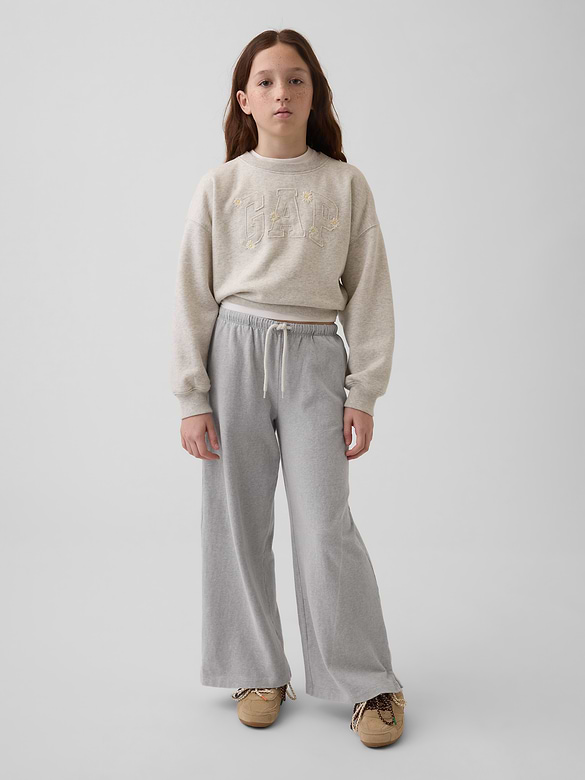 Kids Heavyweight Wide-Leg Pants