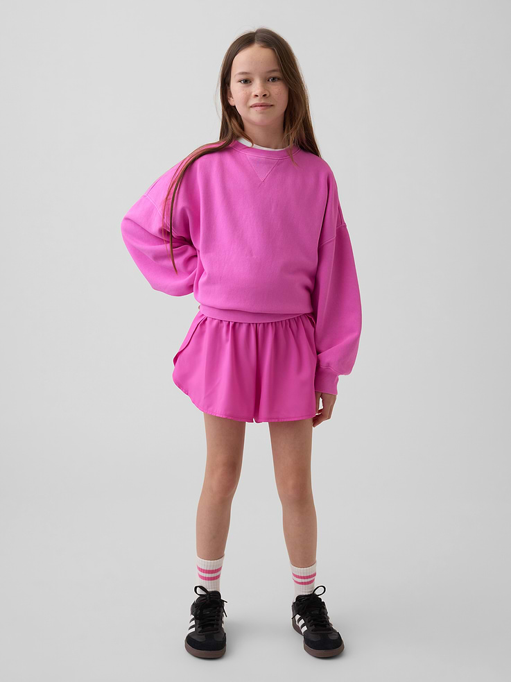 Image number 1 showing, Kids Quick-Dry Butterfly-Hem Run Shorts