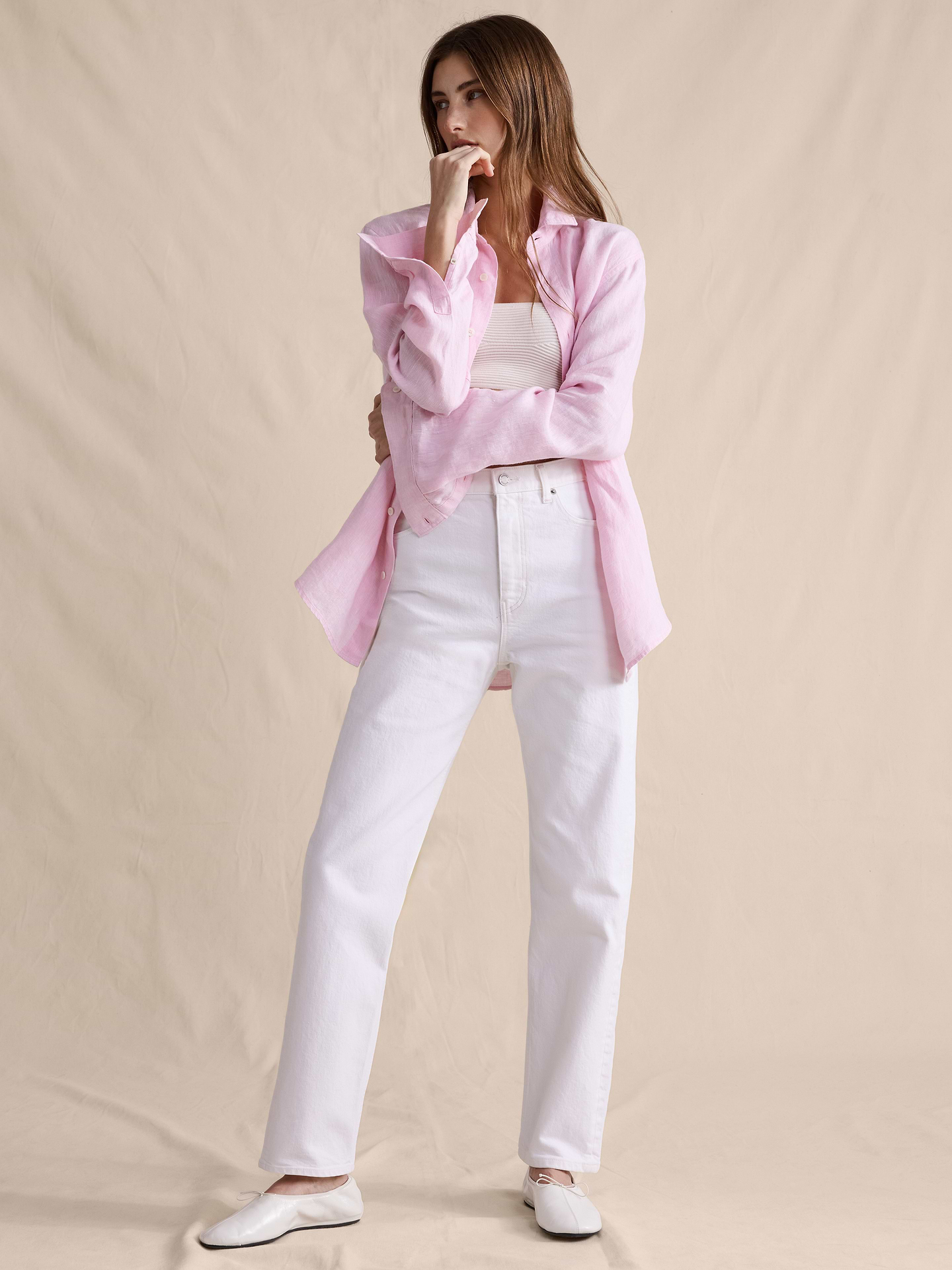 Image number 1 showing, High-Rise 90S Straight Jean