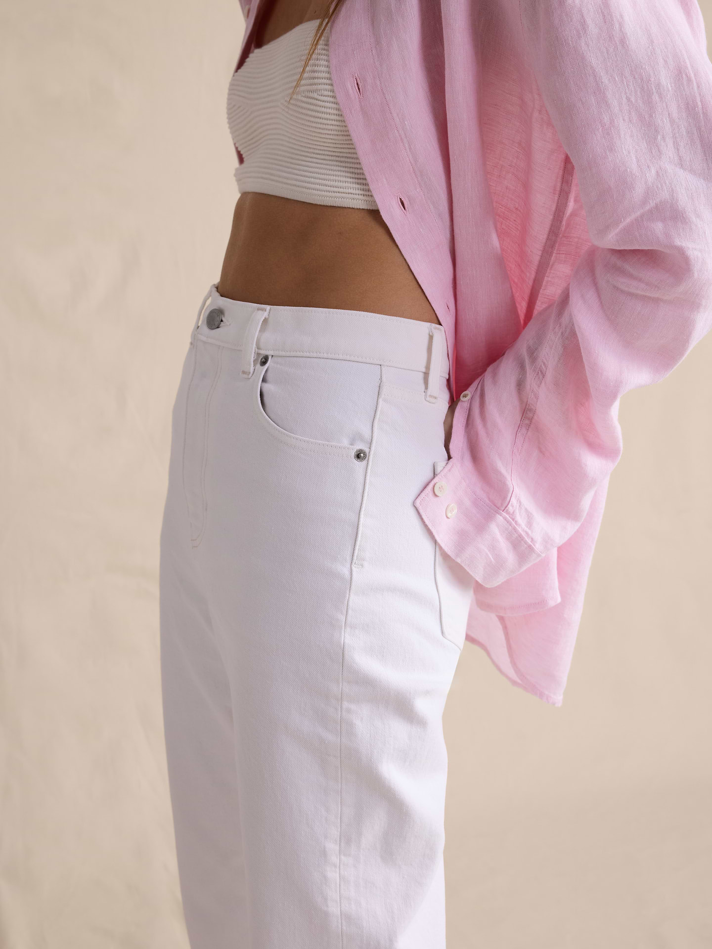 Image number 3 showing, High-Rise 90S Straight Jean