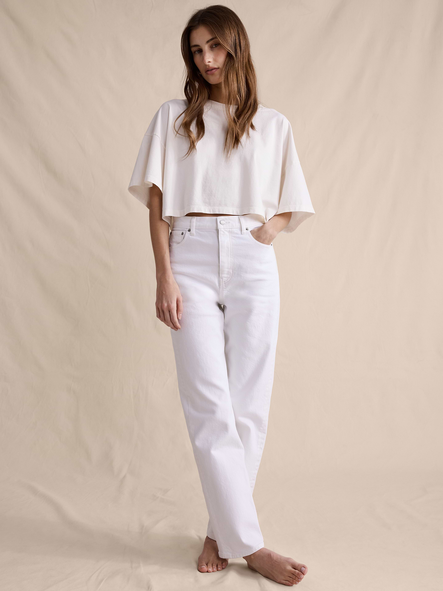 Image number 4 showing, High-Rise 90S Straight Jean