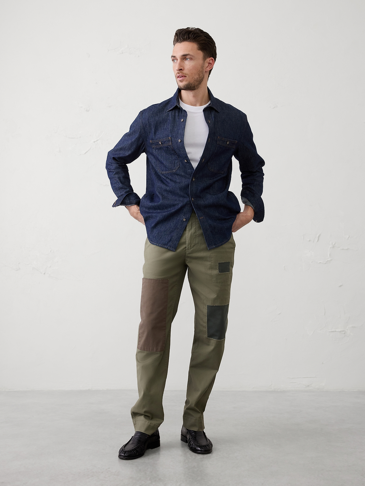 Slim Straight Patchwork Chino | Banana Republic Factory
