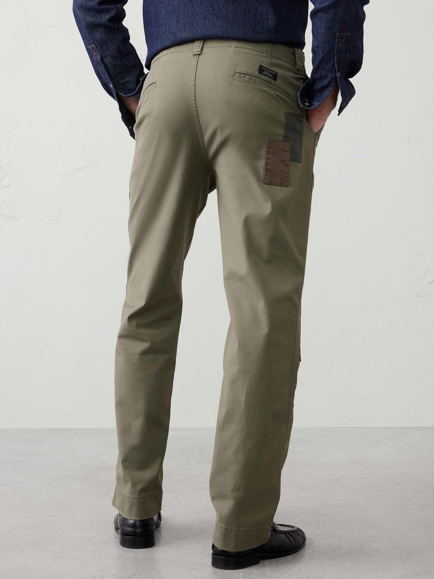 Image number 2 showing, Slim Straight Patchwork Chino