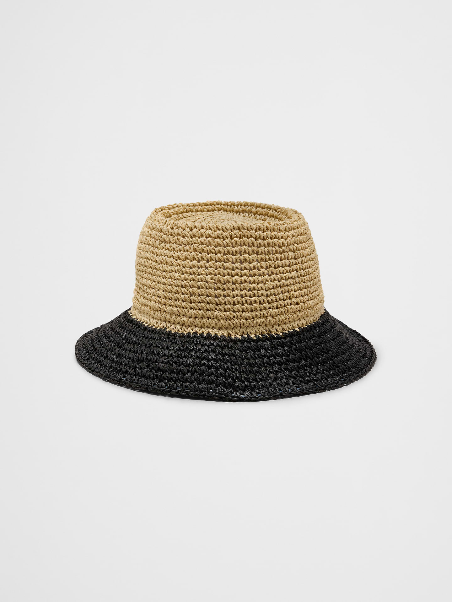 Image 1 of 1, Relaxed sophistication for sun-soaked days. This bucket hat is woven from lightweight paper straw, offering a natural texture and breathable comfort. Its gently flared brim provides effortless shade, while the minimalist design makes it a versatile companion for beach escapes or city strolls., Made exclusively for Banana Republic Factory., Product #855482
