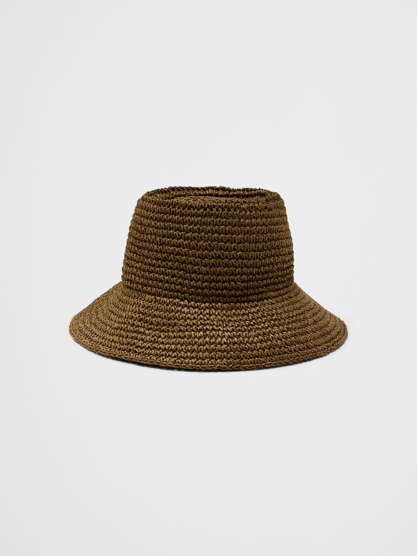 Straw Bucket Hat