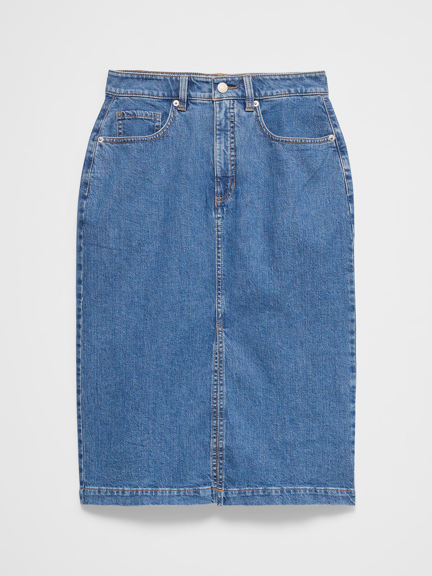 Image number 4 showing, Denim Pencil Skirt
