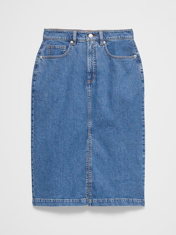 Denim Pencil Skirt