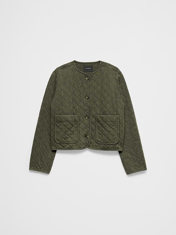 Quilted Knit Jacket