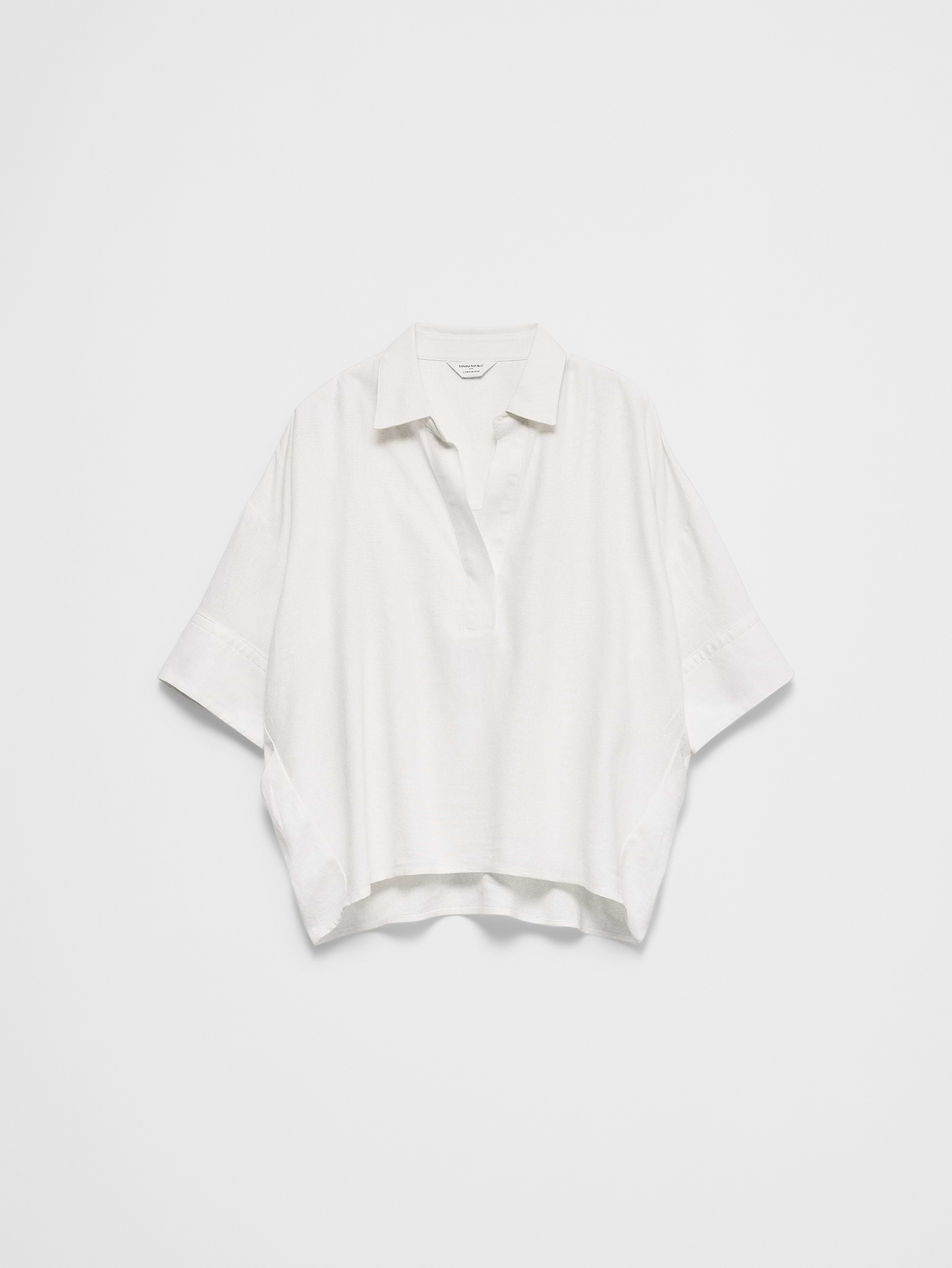 Image number 7 showing, Linen-Blend Drapey Popover Shirt