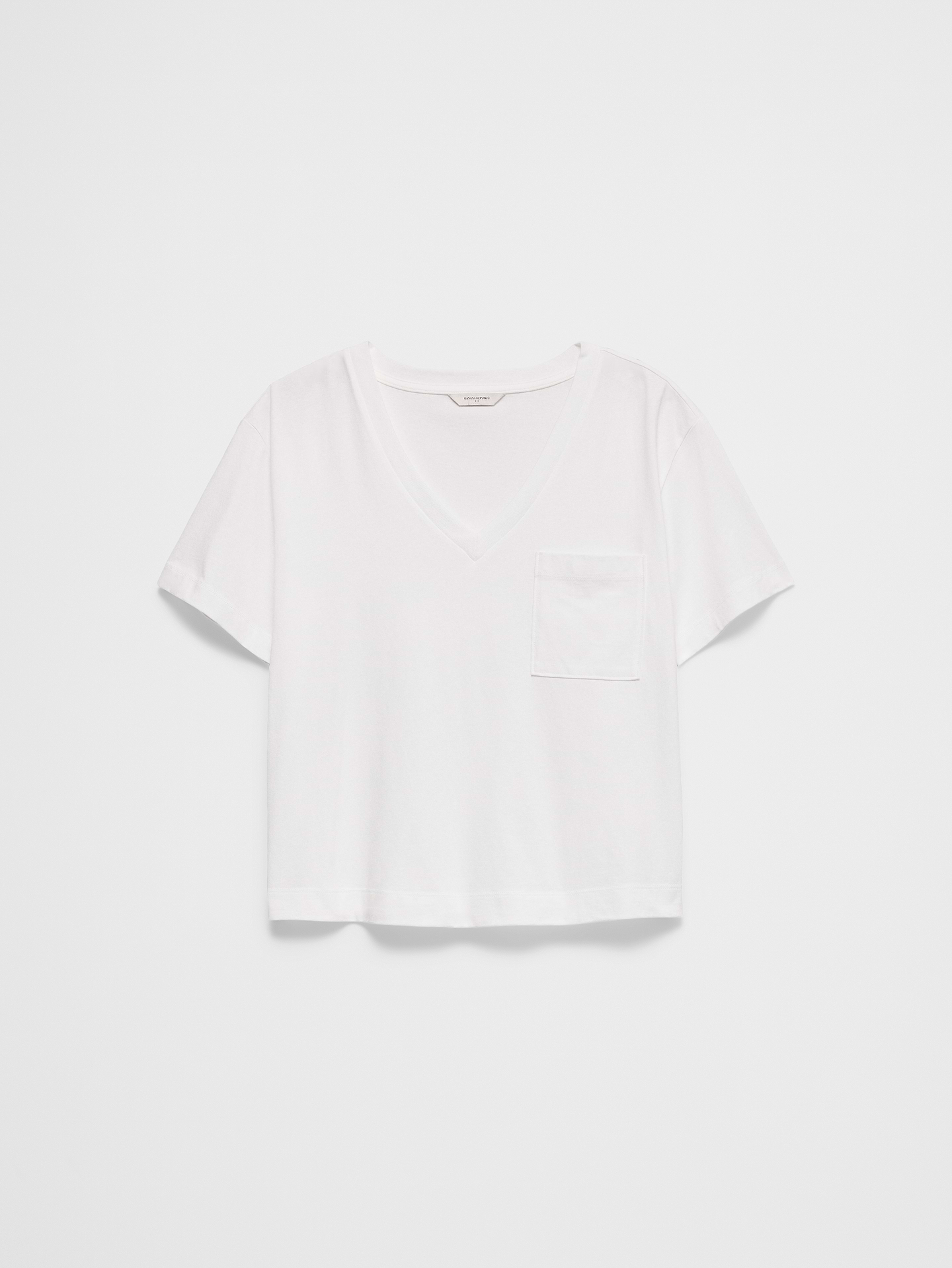 Image number 4 showing, Premium Cotton V-Neck Pocket T-Shirt