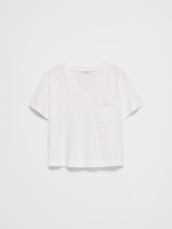 Premium Cotton V-Neck Pocket T-Shirt