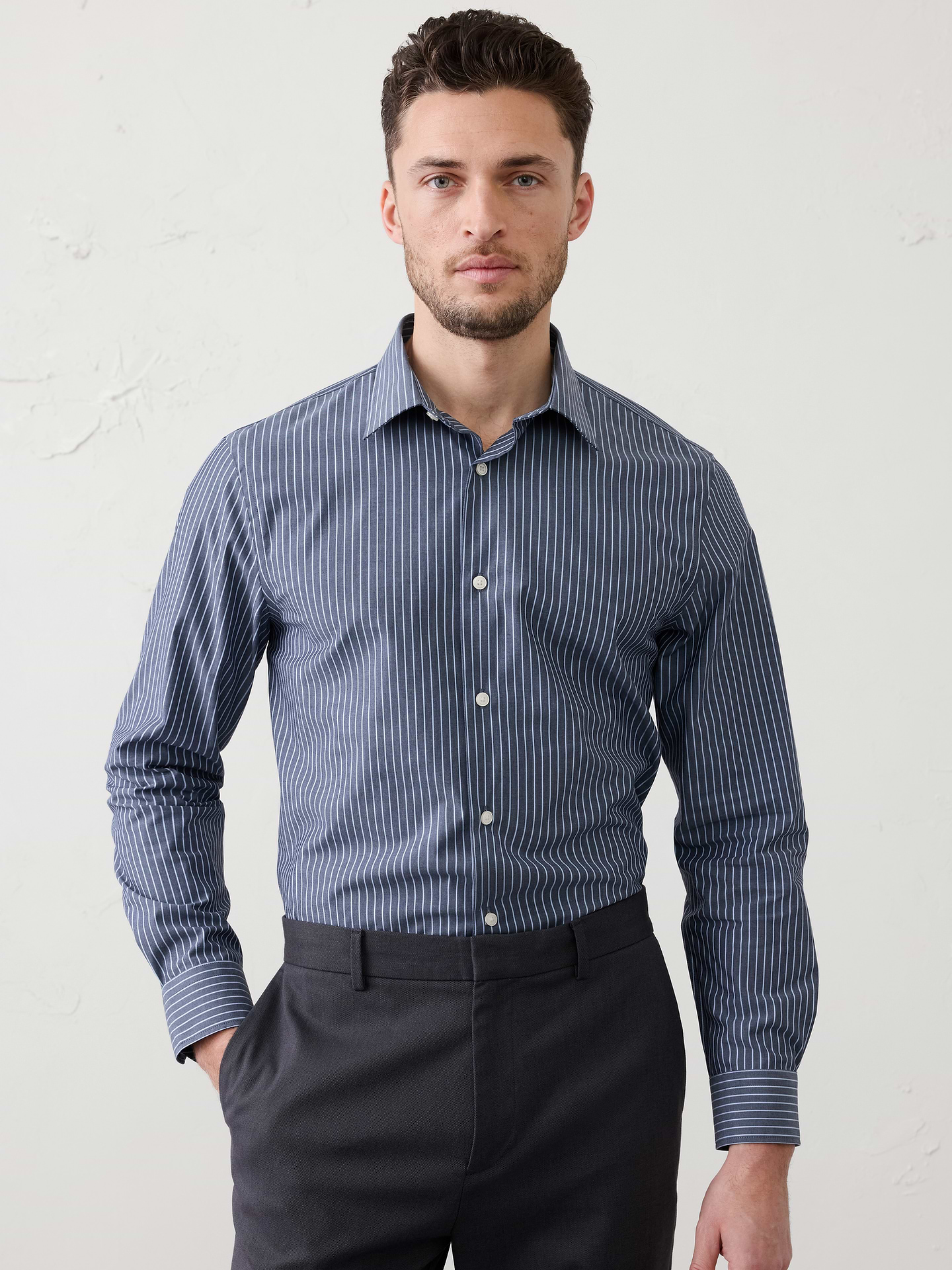 Image number 1 showing, Slim-Fit Dress Shirt