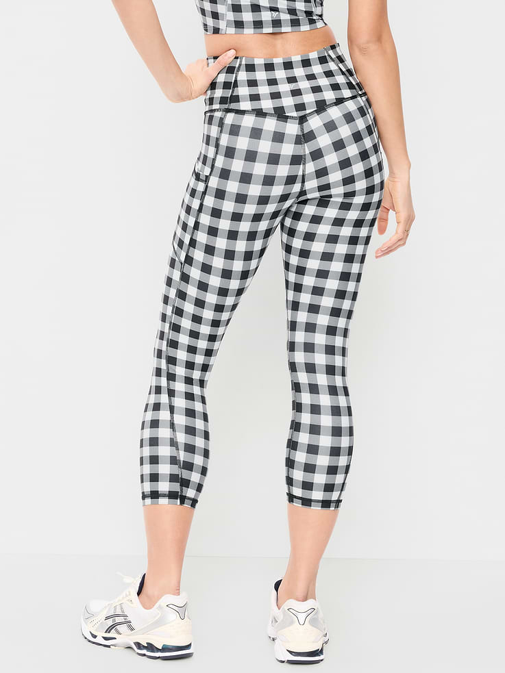 Image number 2 showing, High-Waisted PowerSoft Crop Pocket Leggings