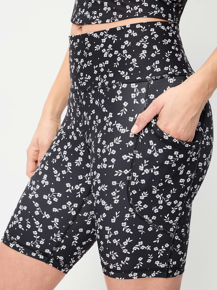 Image number 3 showing, High-Waisted PowerSoft Biker Shorts -- 8-inch inseam