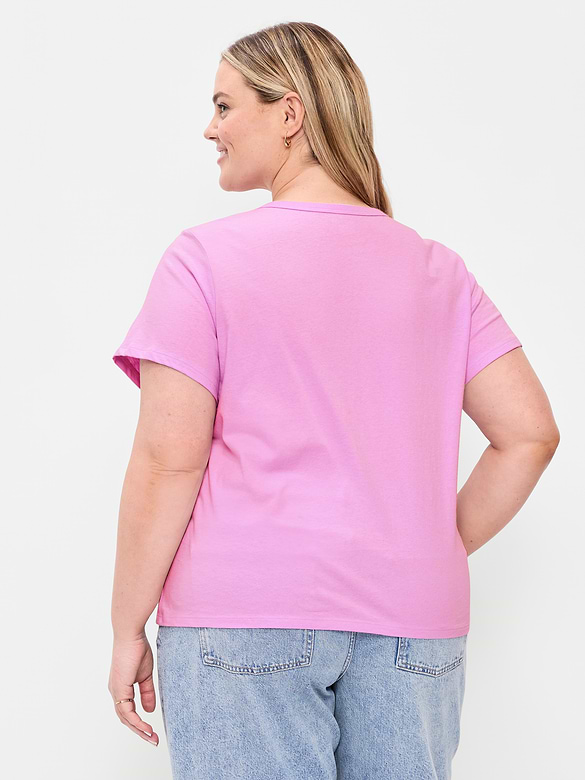 T-shirt passe-partout à encolure en V