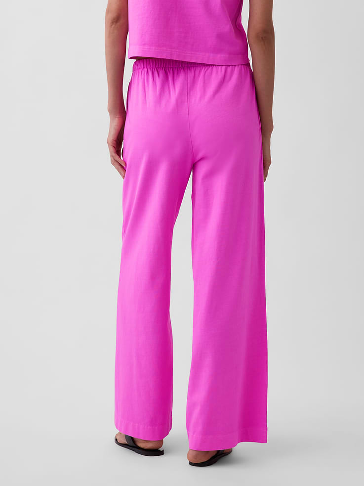 Image number 4 showing, Knit Wide-Leg Pants