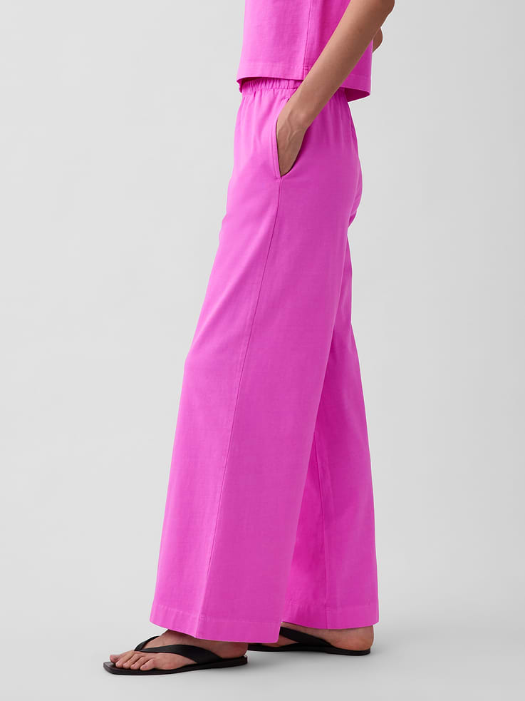 Image number 3 showing, Knit Wide-Leg Pants