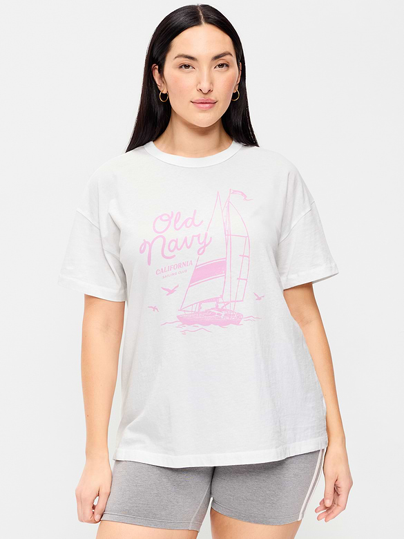 T-shirt long passe-partout surdimensionné