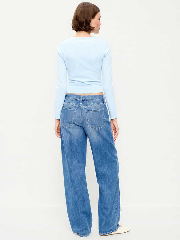 Low-Rise Loose Jeans