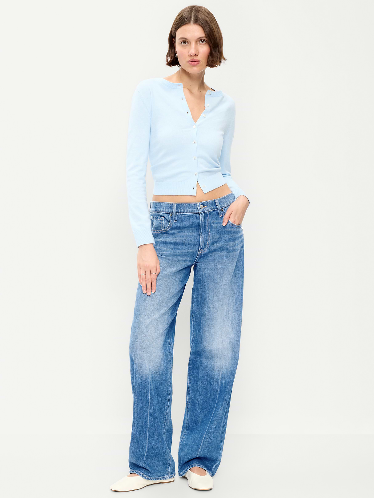 Low-Rise Loose Jeans - Solstice by Old Navy