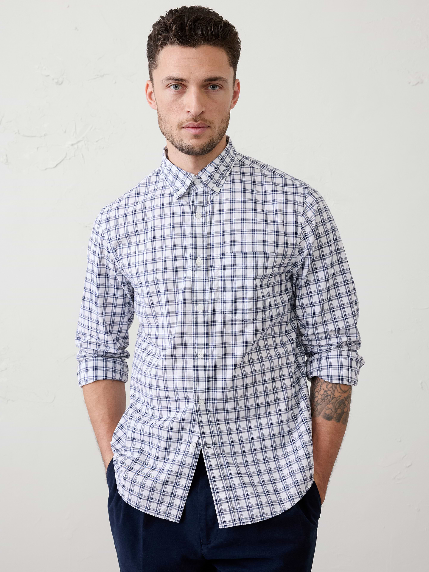 Image number 6 showing, Slim-Fit Softwash Cotton Shirt