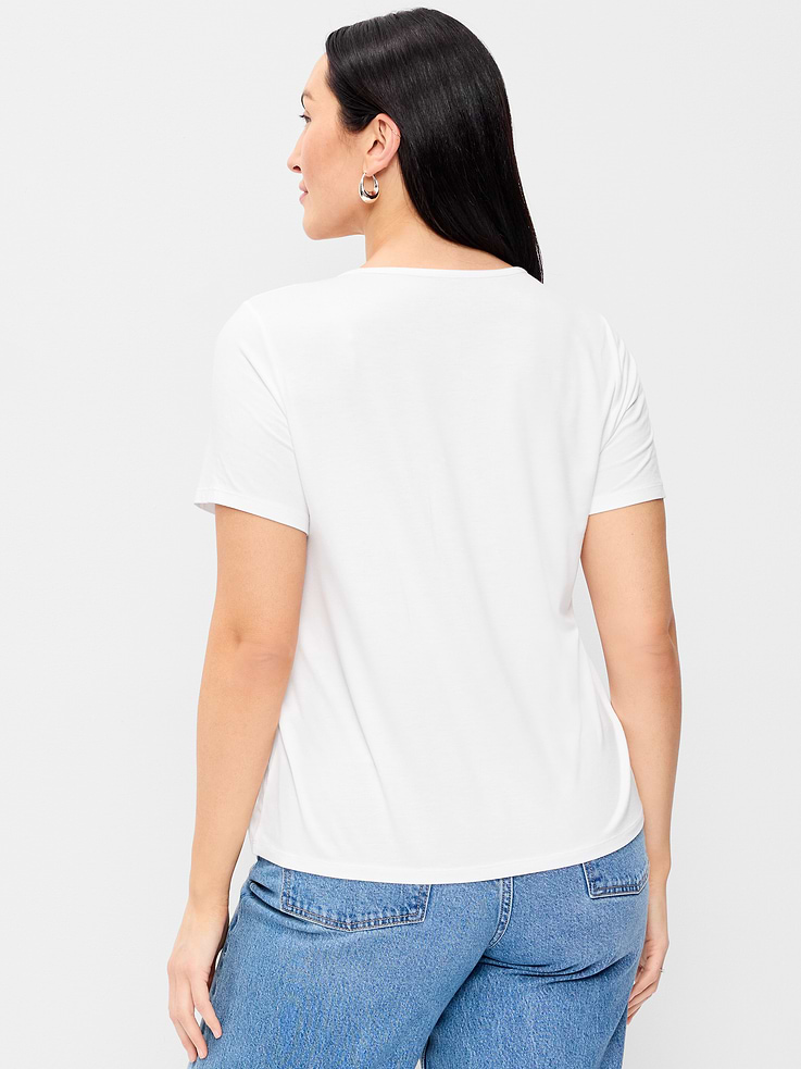 Image number 6 showing, Luxe Crew-Neck T-Shirt