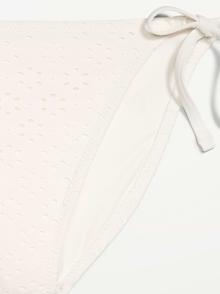 Image number 8 showing, Eyelet String Bikini Swim Bottoms