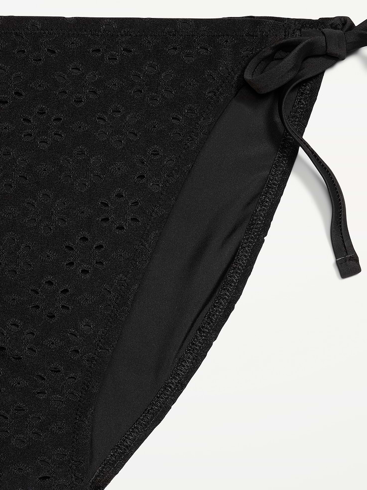 Image number 9 showing, Eyelet String Bikini Swim Bottoms