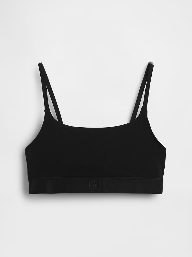 Image number 5 showing, Organic Stretch Cotton Logo Bralette