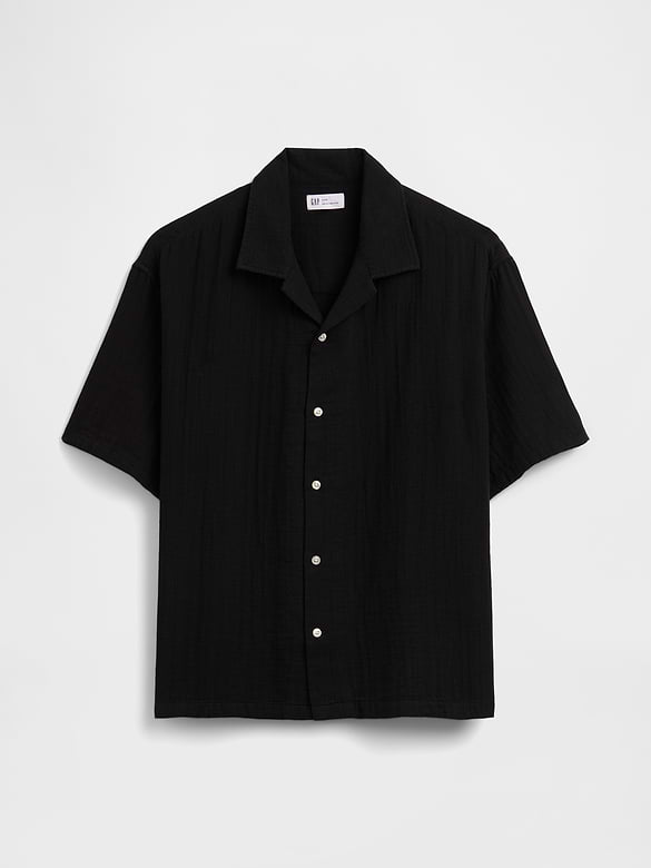 Gauze Vacay Shirt in Boxy Fit