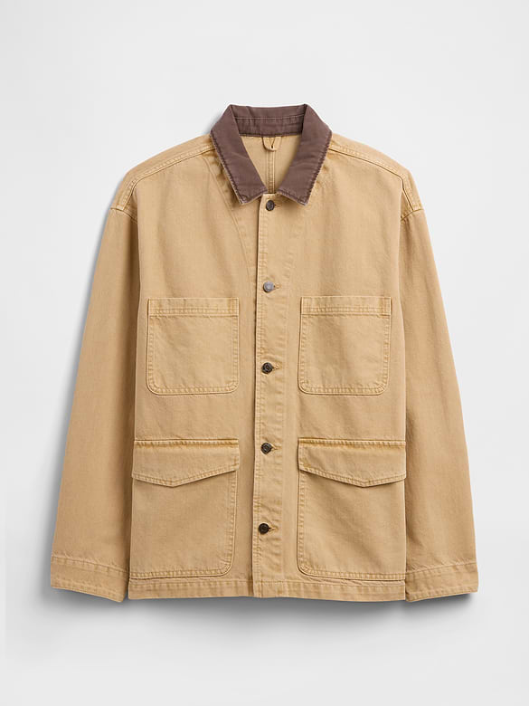 Boxy Denim Chore Jacket