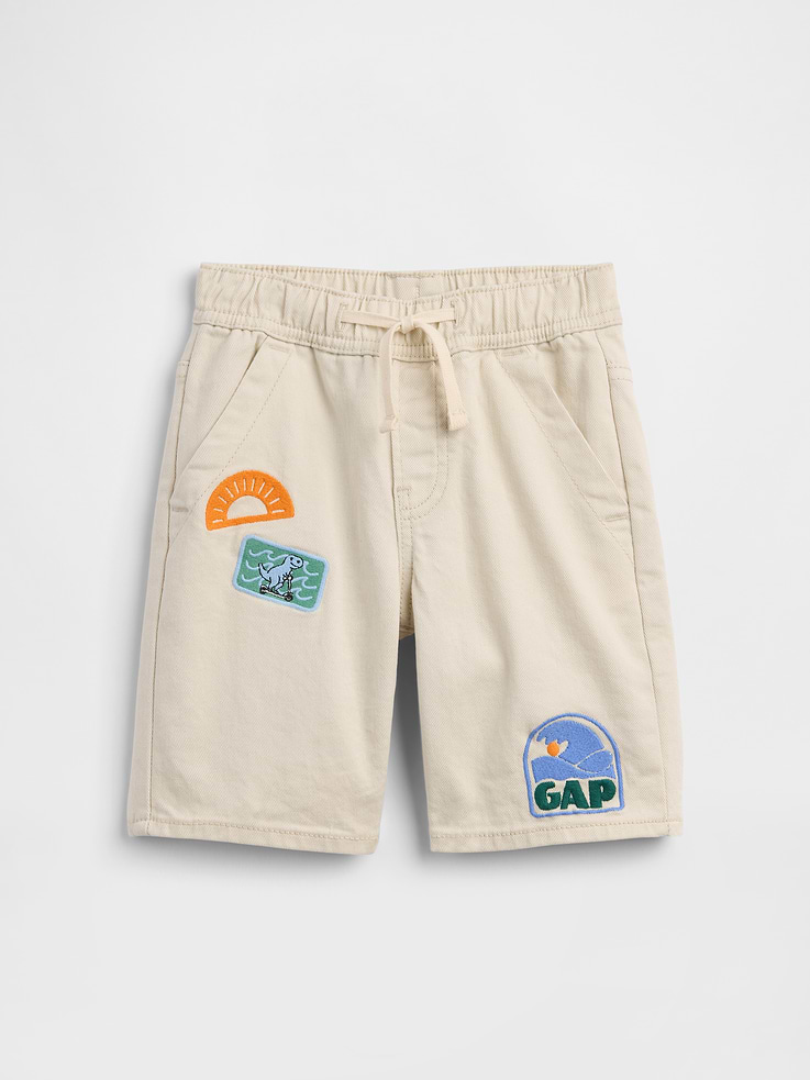 Image number 1 showing, babyGap Pull-On Loose Denim Shorts