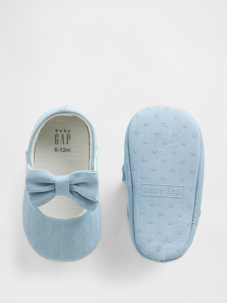 Image 3 de 5, Chaussures Charles IX en denim à boucle pour Bébé