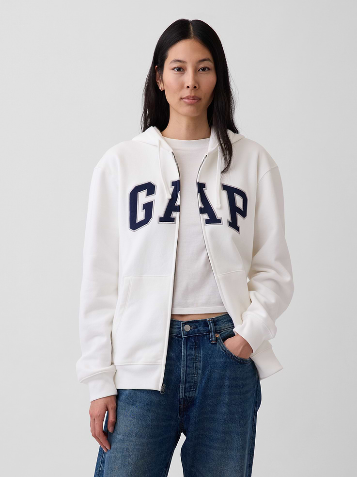Image 5 of 8, Adult VintageSoft Arch Logo Zip Hoodie