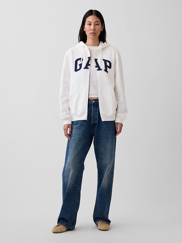 Adult VintageSoft Arch Logo Zip Hoodie
