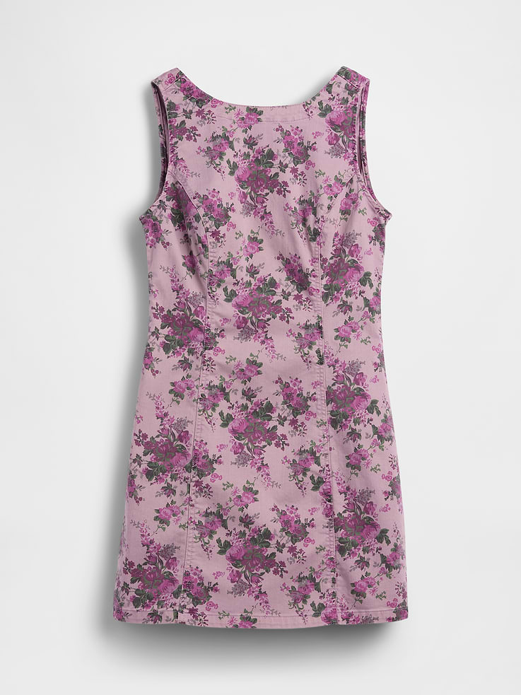 Image number 5 showing, Floral Boatneck Open-Back Mini Dress