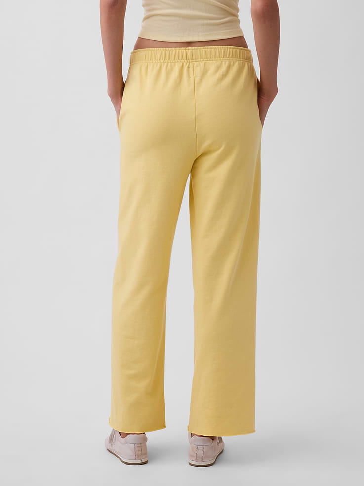Image number 4 showing, VintageSoft Terry Wide-Leg Sweatpants