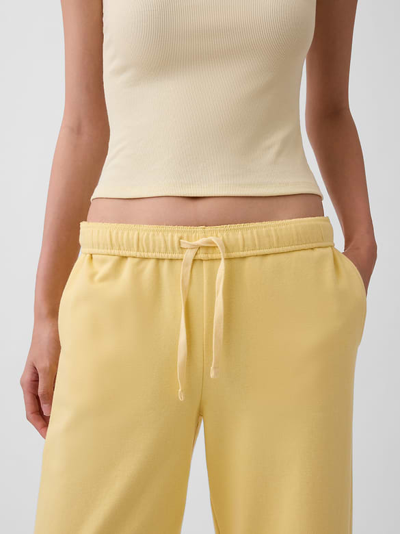 VintageSoft Terry Wide-Leg Sweatpants