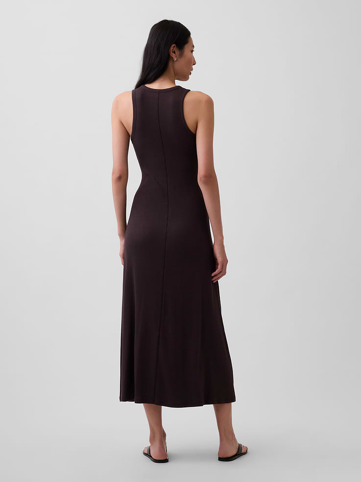 Image 2 of 5, Modern Rib Shelf-Bra Maxi Dress