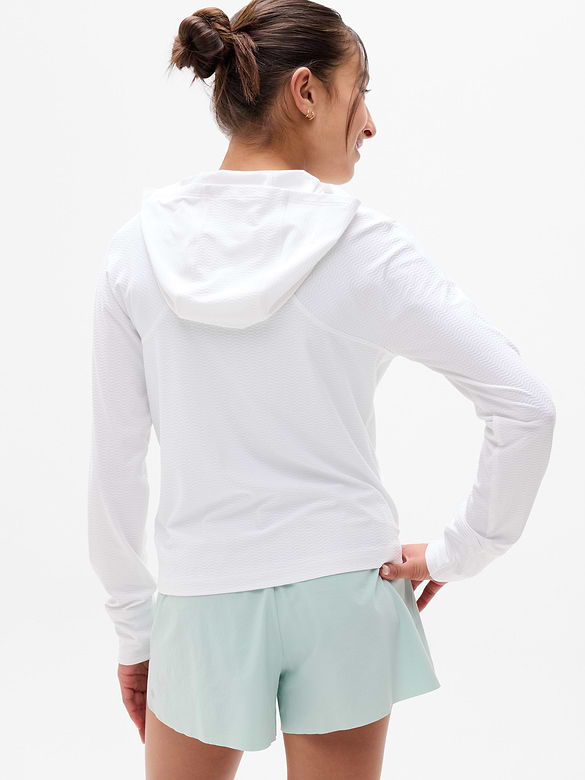 Athleta Girl Long Serve Textured UPF Jacket