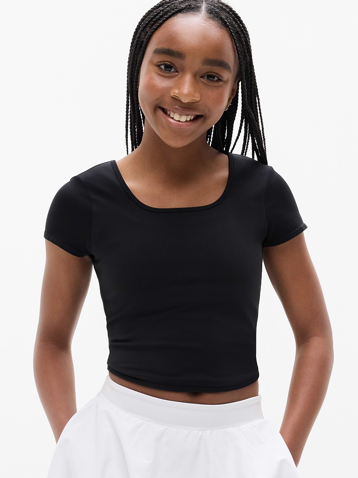 Image number 1 showing, Athleta Girl Rise Above Real Soft Tee