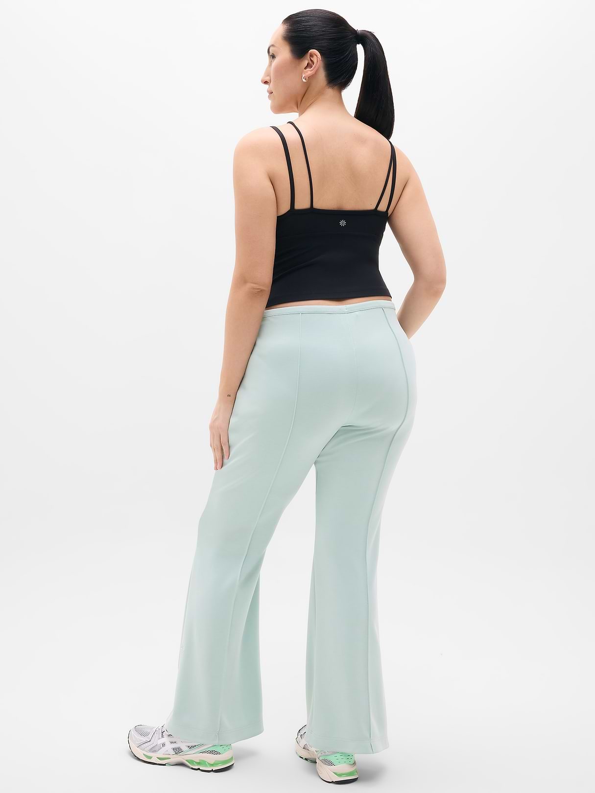 Seasoft Pintuck Mid Rise Flare Pant | Athleta