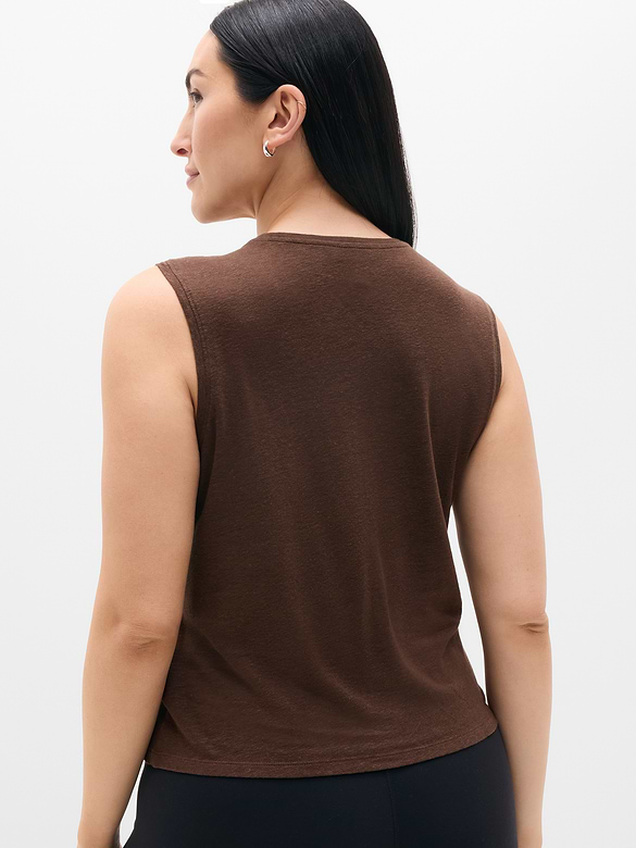 Getaway Linen Blend Muscle Tank