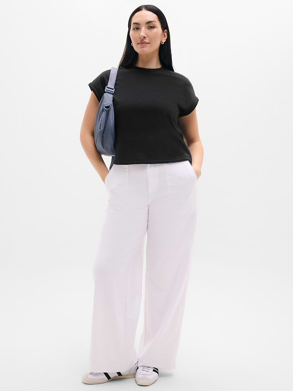 Airy Cotton Terry Sweatshirt Tee