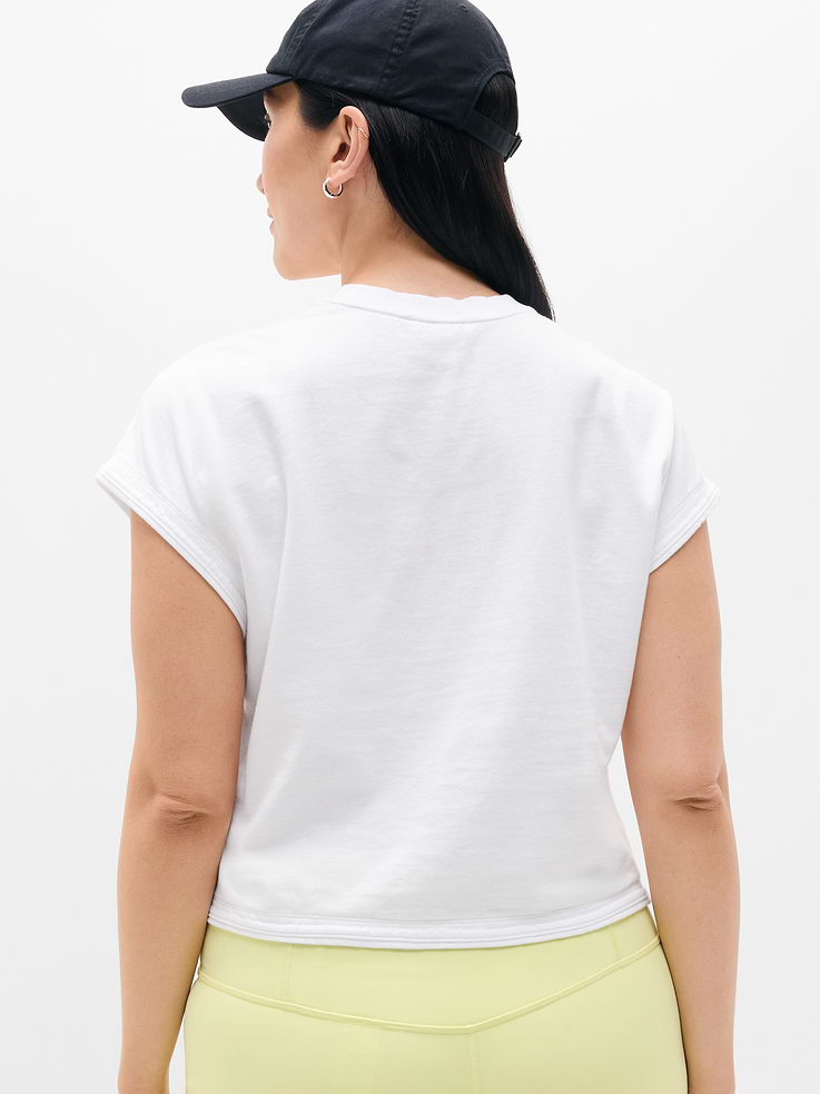 Image number 6 showing, Airy Cotton Terry Sweatshirt Tee